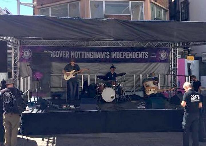 Staging for Nottingham Independents Festival